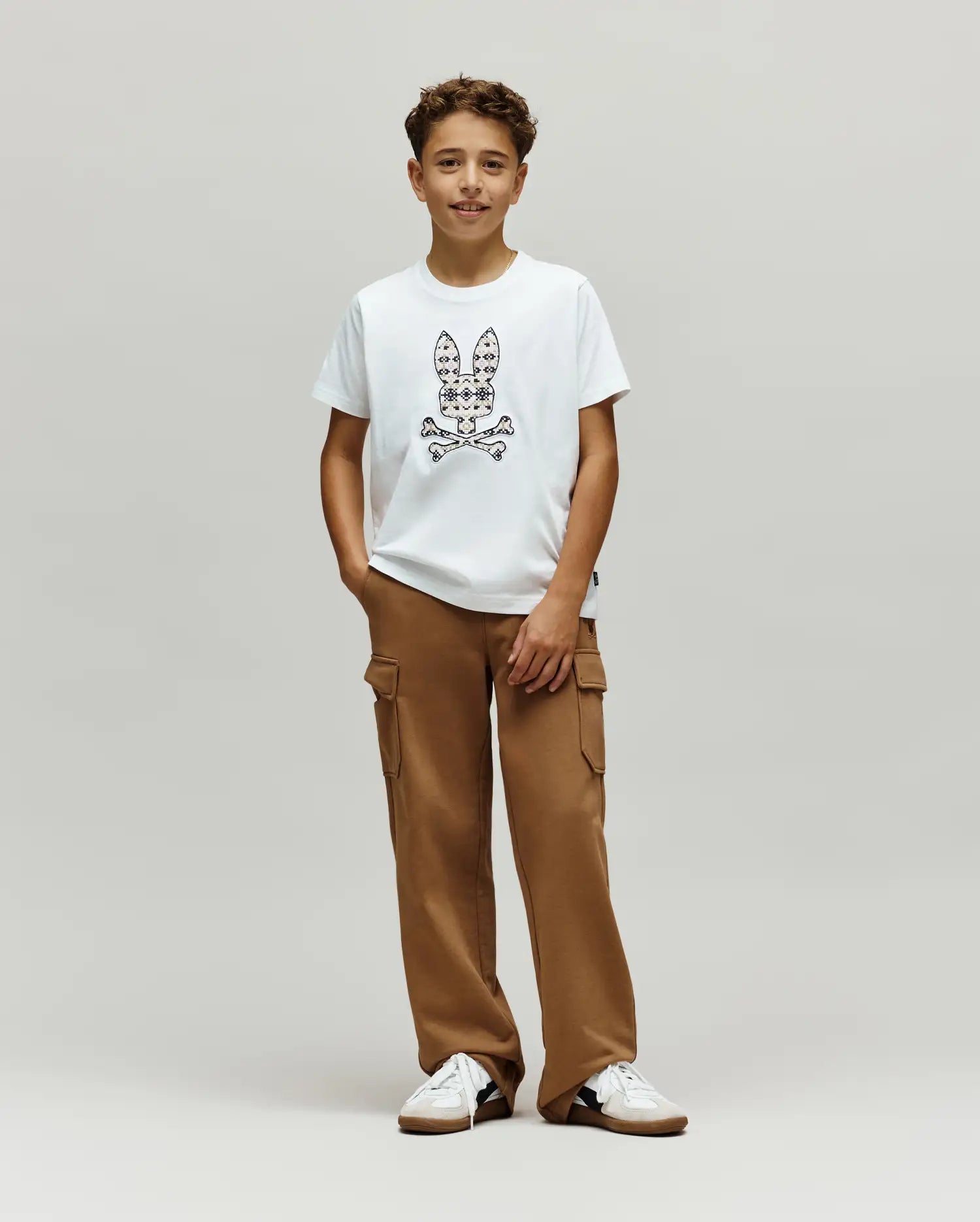 KIDS INDIGO FAIR ISLE GRAPHIC TEE - KT0200105