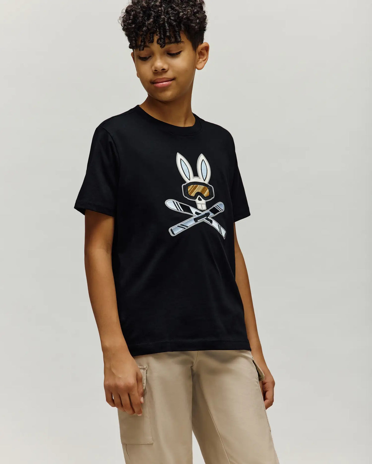 KIDS INDIGO BUNNY GRAPHIC TEE - KT0200106