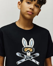 KIDS INDIGO BUNNY GRAPHIC TEE - KT0200106