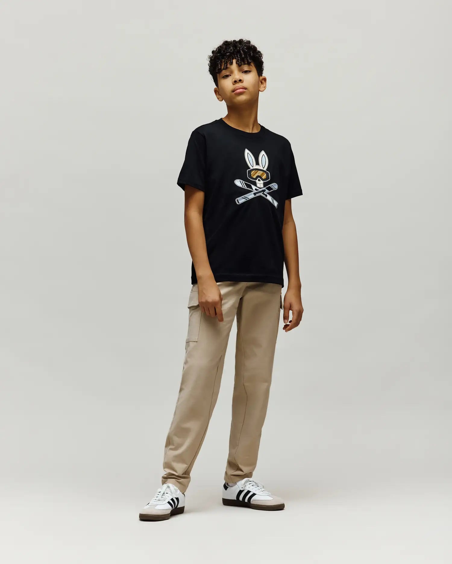 KIDS INDIGO BUNNY GRAPHIC TEE - KT0200106