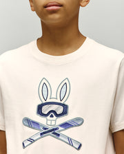 KIDS INDIGO BUNNY GRAPHIC TEE - KT0200106