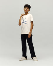 KIDS INDIGO BUNNY GRAPHIC TEE - KT0200106