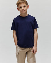 KIDS INDIGO BACK GRAPHIC TEE - KT0200116