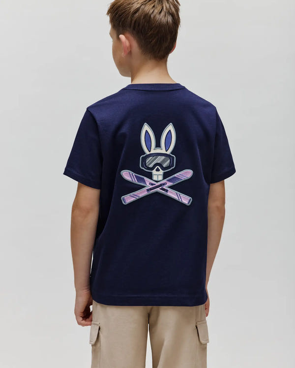 KIDS INDIGO BACK GRAPHIC TEE - KT0200116