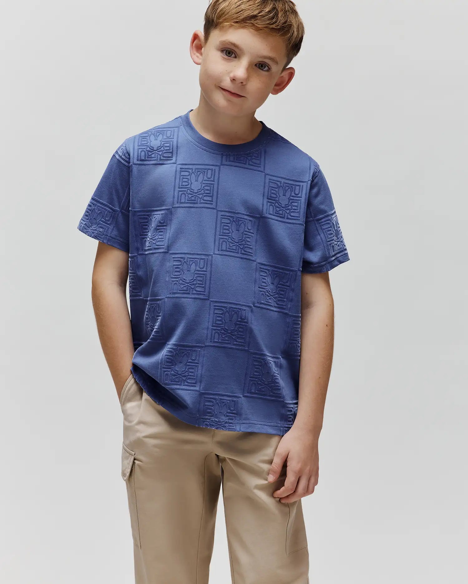 KIDS GIO ALL OVER FLOCKED TEE - KT0200128