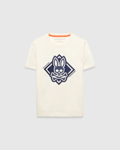 Kids Tobias Graphic Tee in Off-White | Psycho Bunny