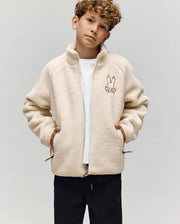 KIDS RILEY SHERPA FULL ZIP MOCK - KT0500032