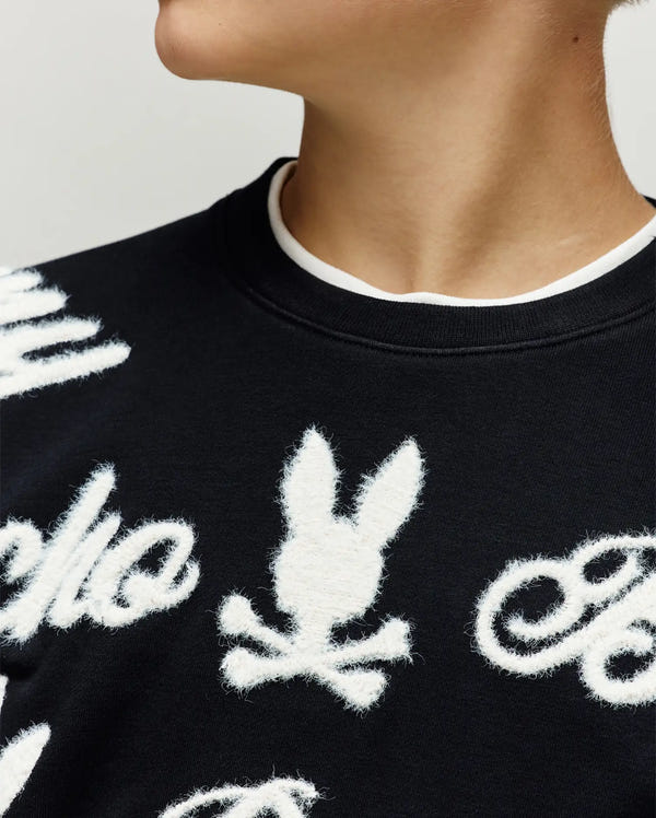 KIDS SKYLAR ALL OVER FUZZY CREW - KT0500055