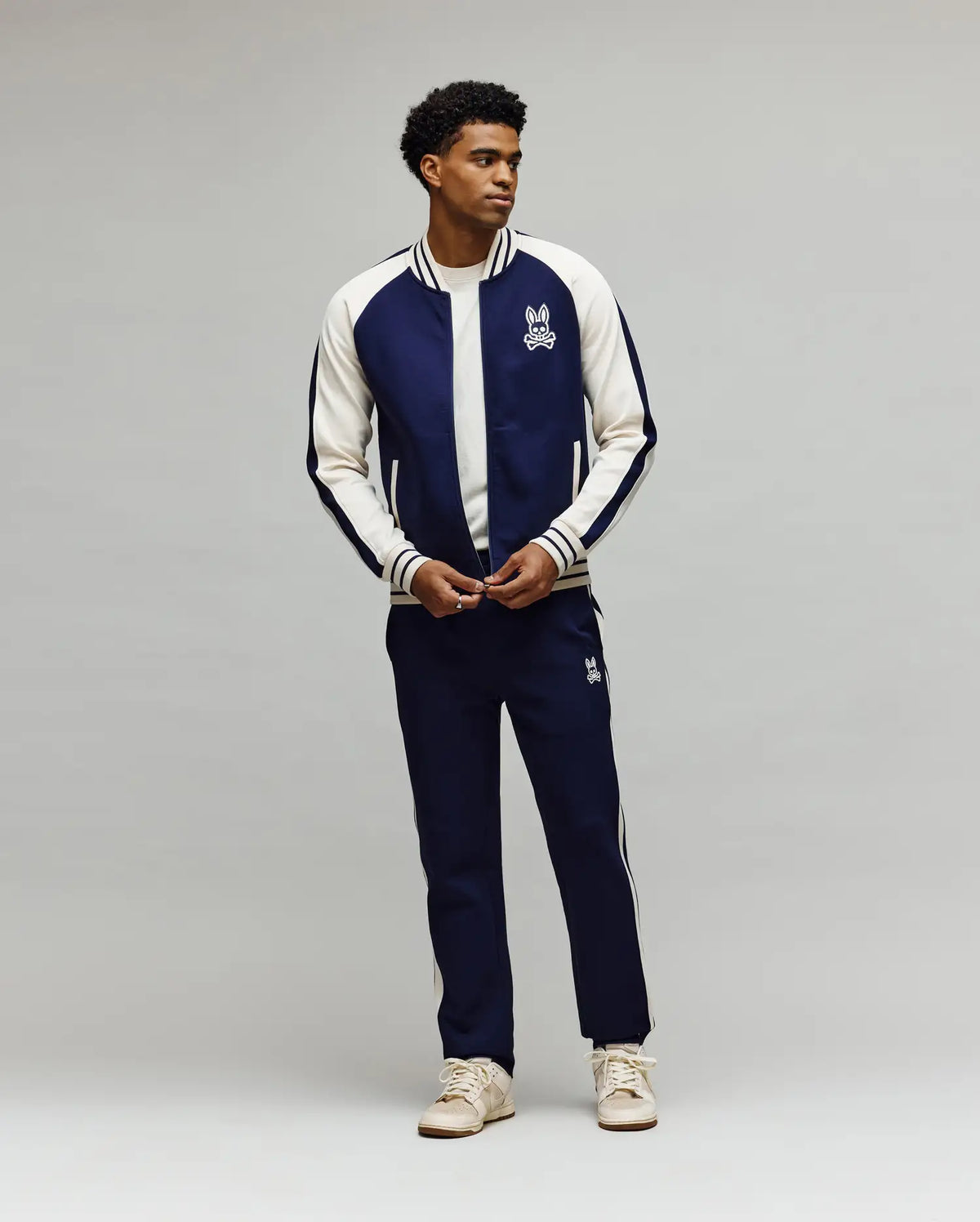 Men's Stiles Straight Leg Track Pants in Blue | Psycho Bunny
