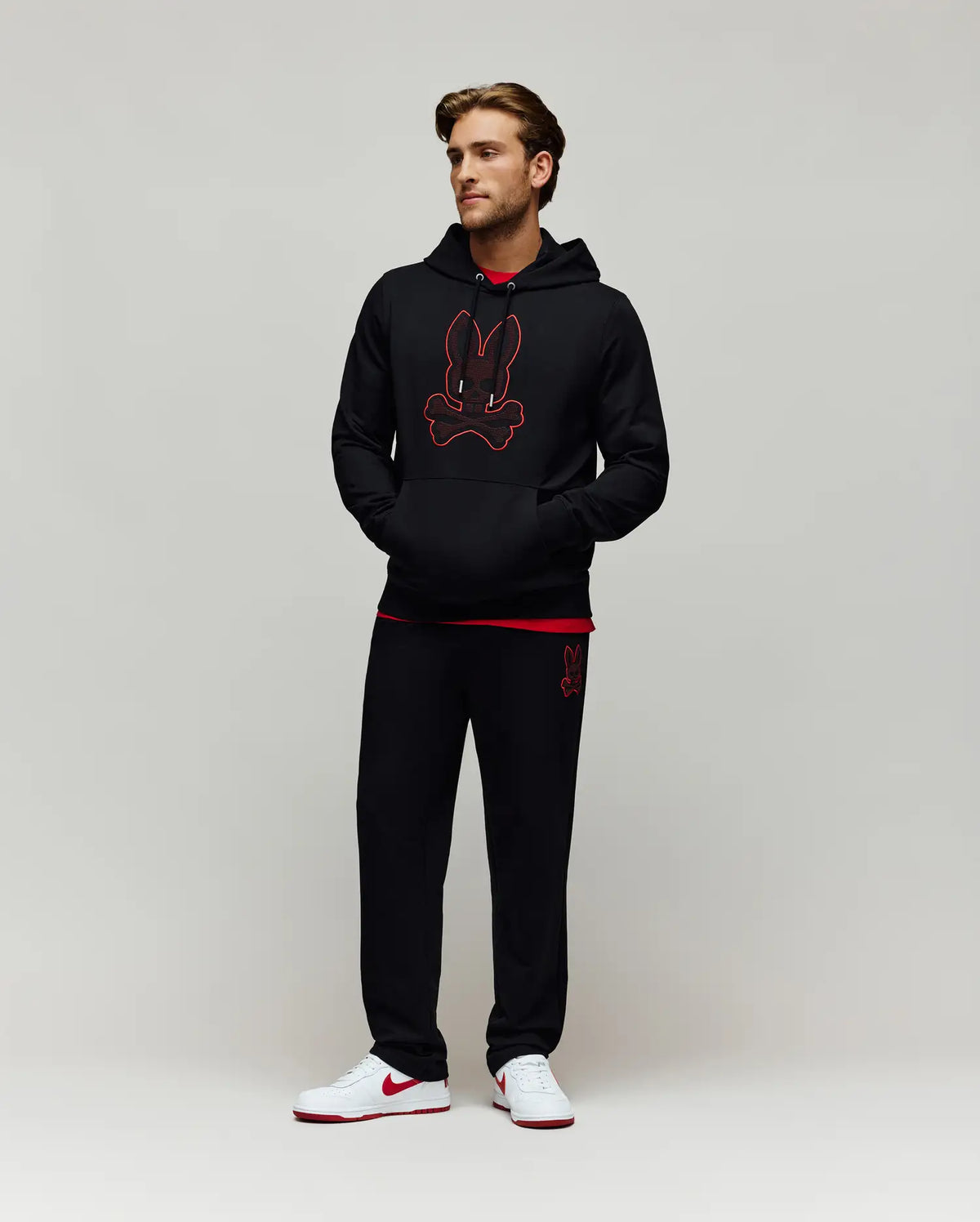 MENS JOVAN RAISED DOTTED PRINT SWEATPANT - MB0800034