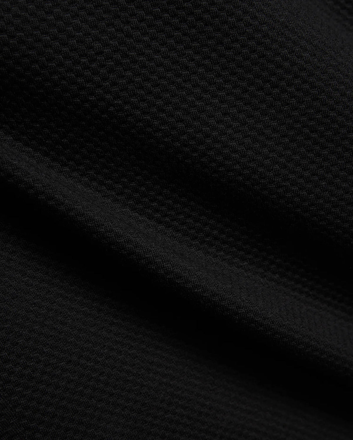 Mens Marc Textured Short in deep black, showcasing a premium, refined streetwear fabric with a distinctive, subtle geometric textured knit pattern, embodying Psycho Bunny's bold style. (6)