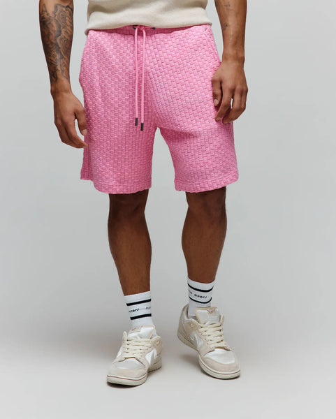 andwang kirakira short pants ピンク Men's Garen Knit Short 7 1/2