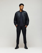 MENS DAVID OVERSIZED SATIN BOMBER - MO1100001