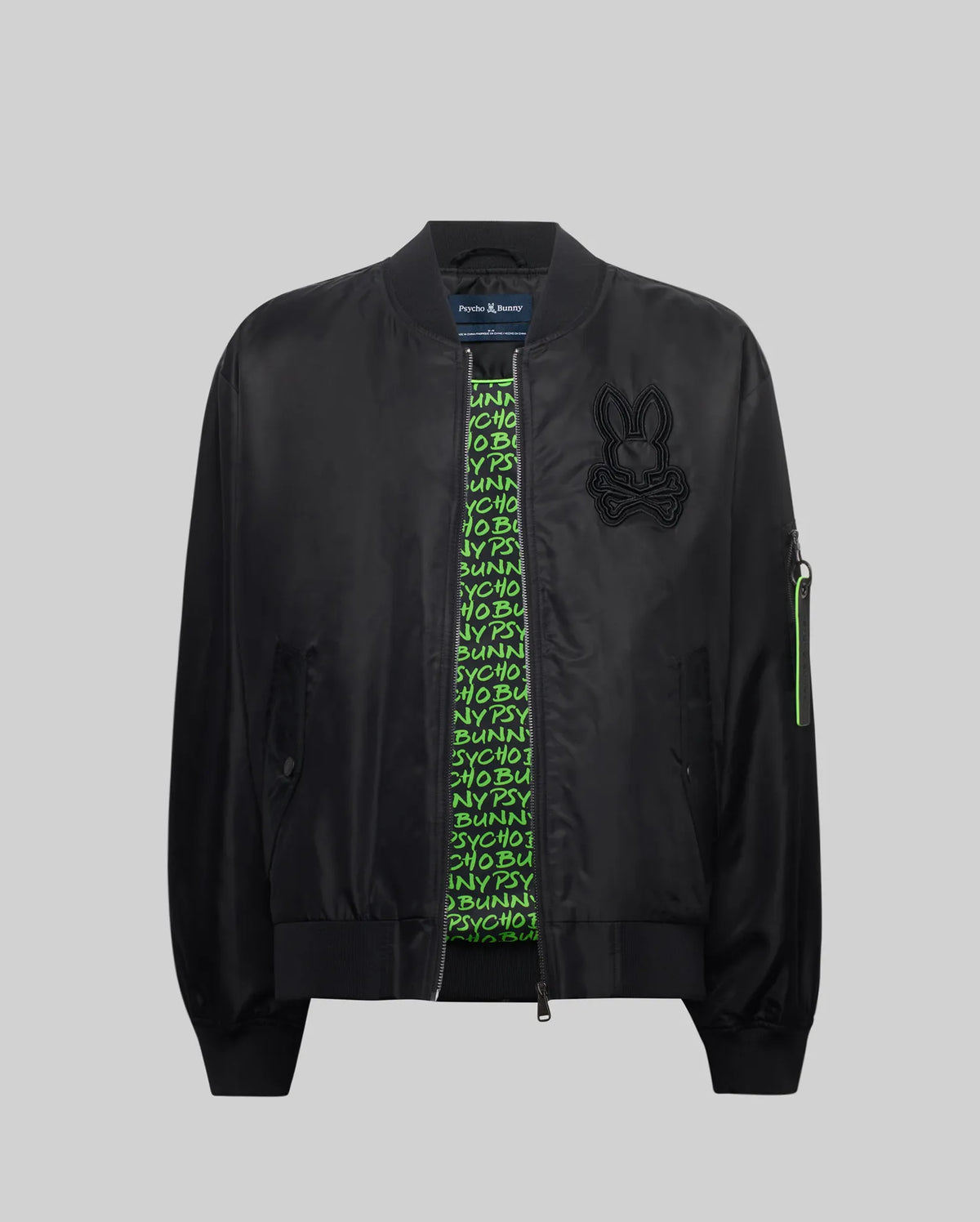 MENS DAVID OVERSIZED SATIN BOMBER - MO1100001