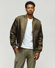 MENS DAVID OVERSIZED SATIN BOMBER - MO1100001