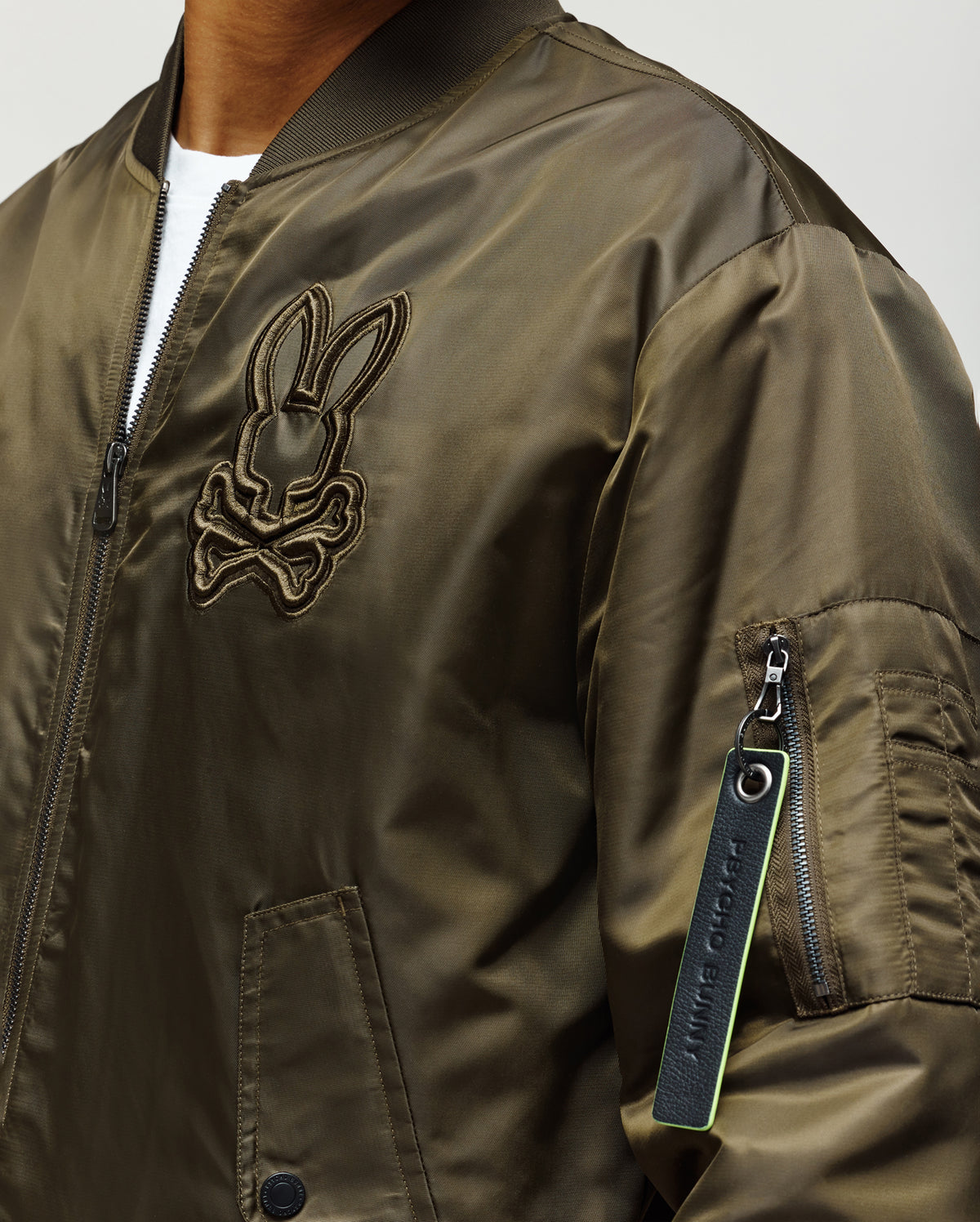 MENS DAVID OVERSIZED SATIN BOMBER - MO1100001