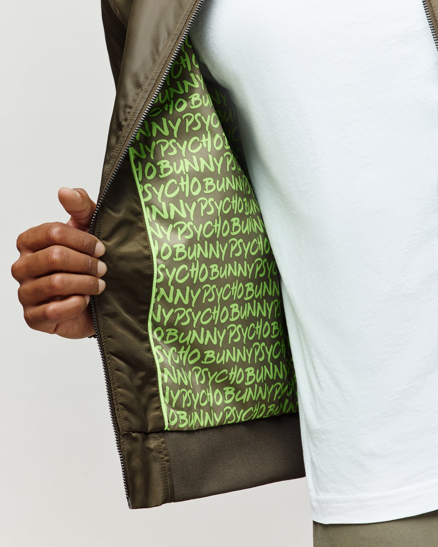 MENS DAVID OVERSIZED SATIN BOMBER - MO1100001