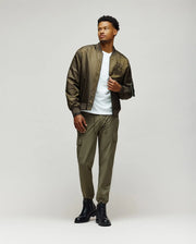 MENS DAVID OVERSIZED SATIN BOMBER - MO1100001