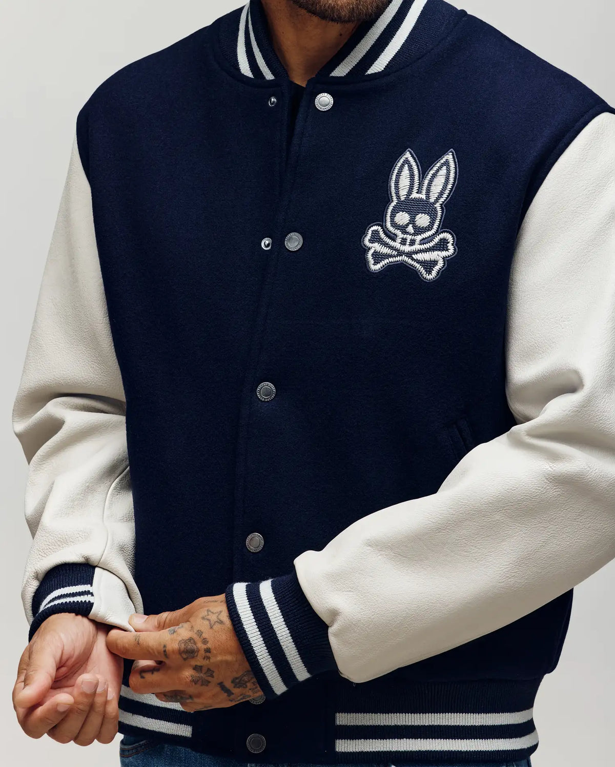 MENS JACOB LEATHER BOMBER - MO1100016