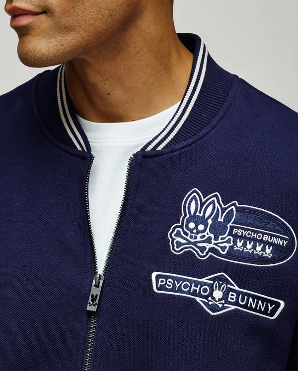 MENS DESMOND PIQUE KNIT BOMBER - MO1100018