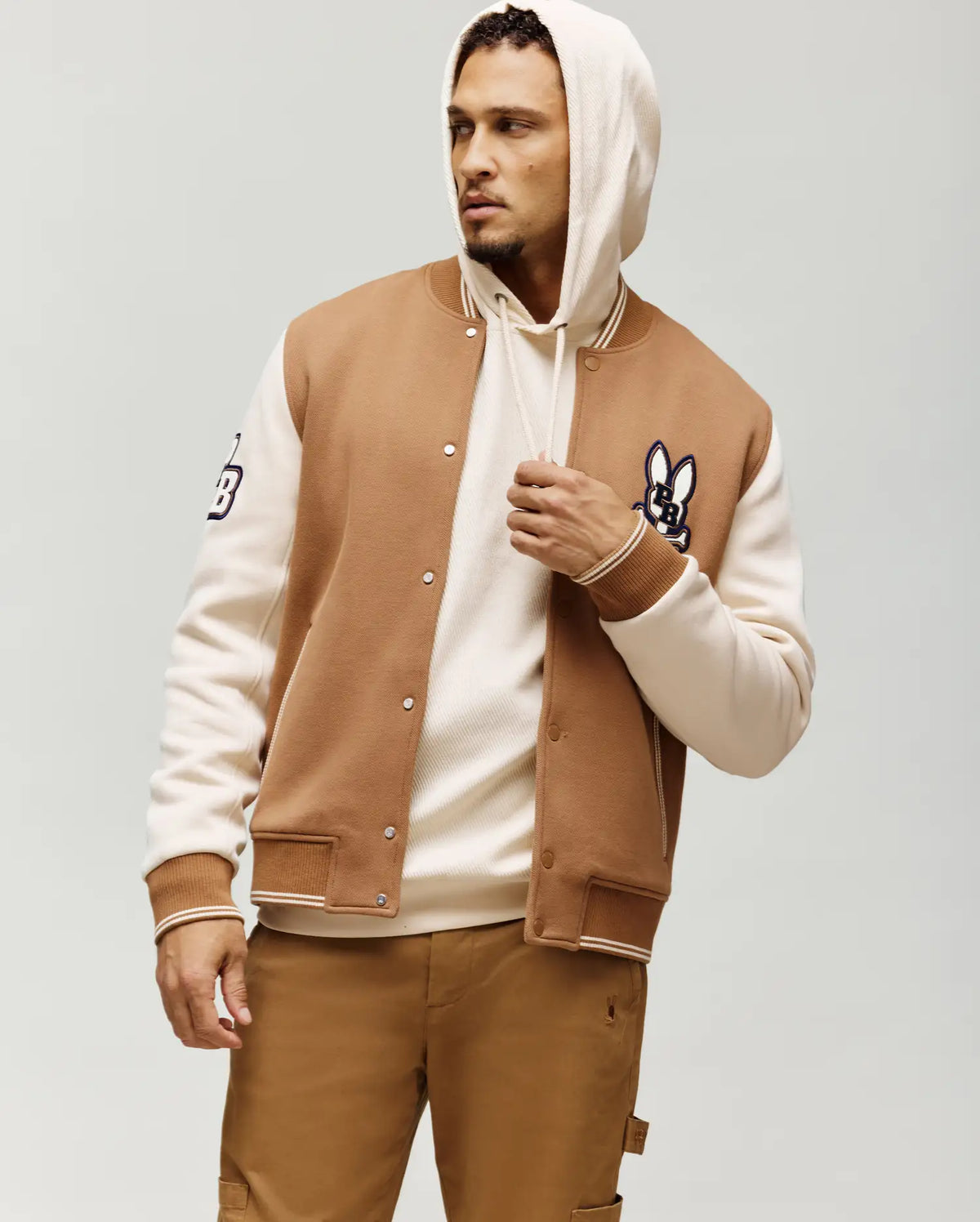 MENS WADE KNIT VARSITY BOMBER - MO110002﻿0