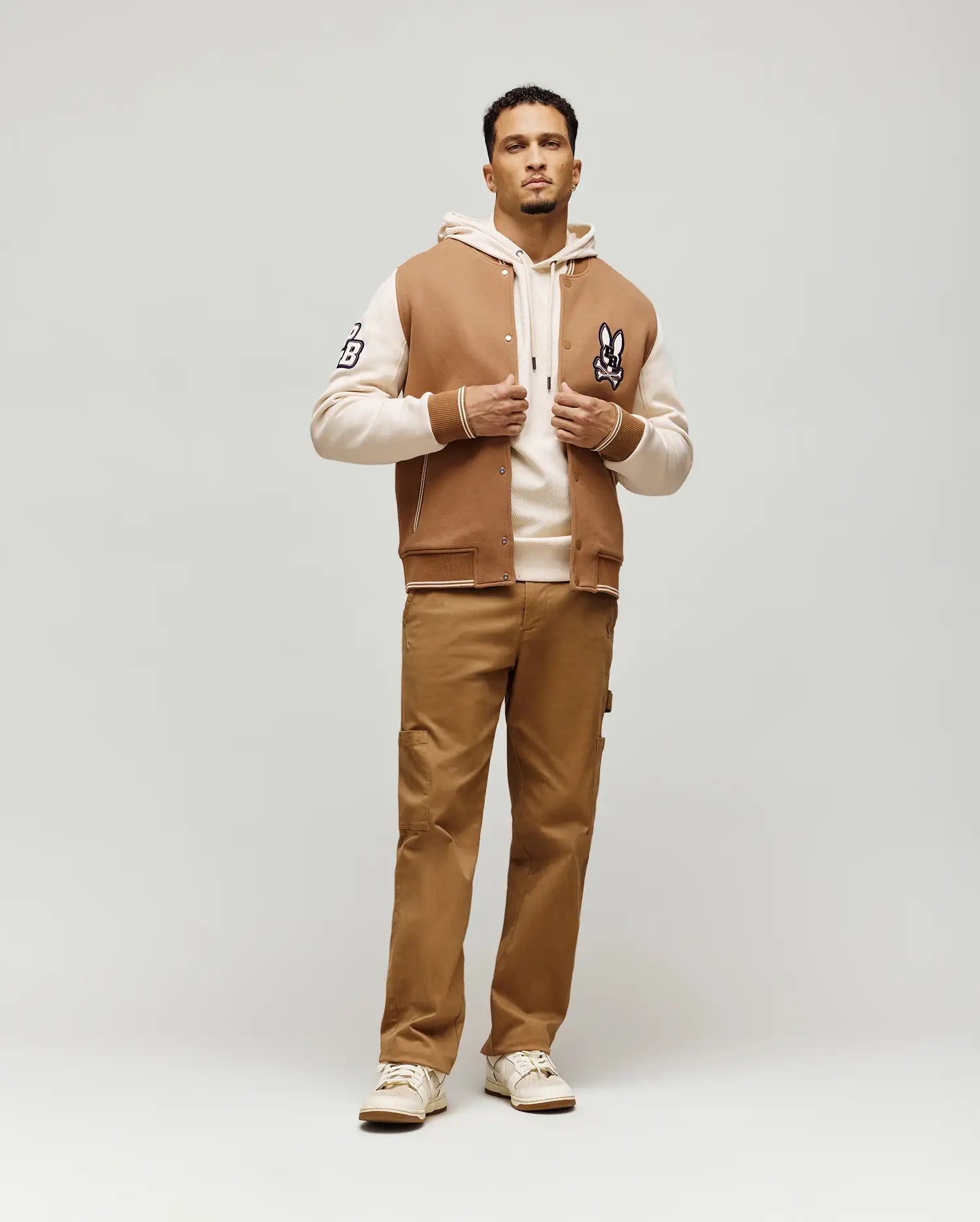 MENS WADE KNIT VARSITY BOMBER - MO110002﻿0