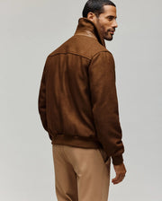 MENS GAVIN SOLID BOMBER JACKET - MO1100033