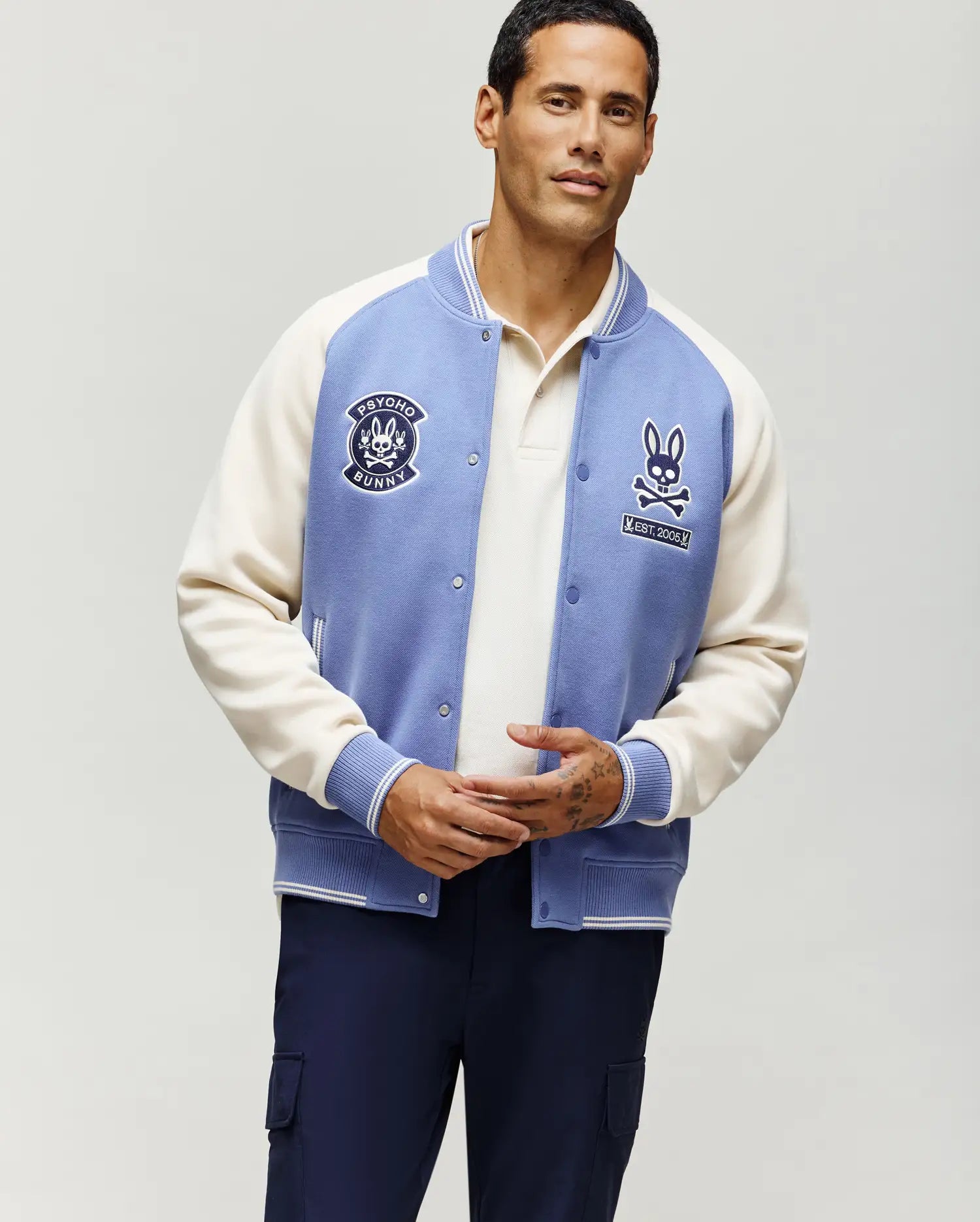 MENS RYDER KNIT VARSITY BOMBER - MO1100034