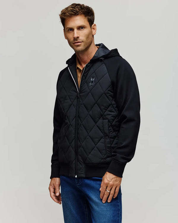 MENS CALLUM MIX MEDIA JACKET - MO1100038