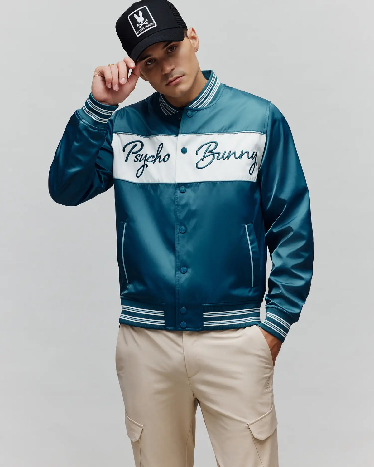 MENS THOMAS SATIN BOMBER - MO1100039