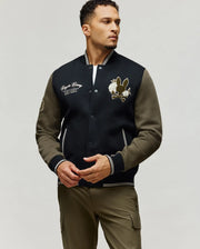 MENS AUG﻿USTE KNIT VARSITY BOMBER - MO1100050