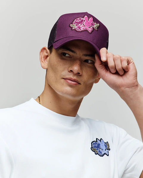 帽子 PILE TRUCKER HAT - Purple Purple Foam Trucker Hat