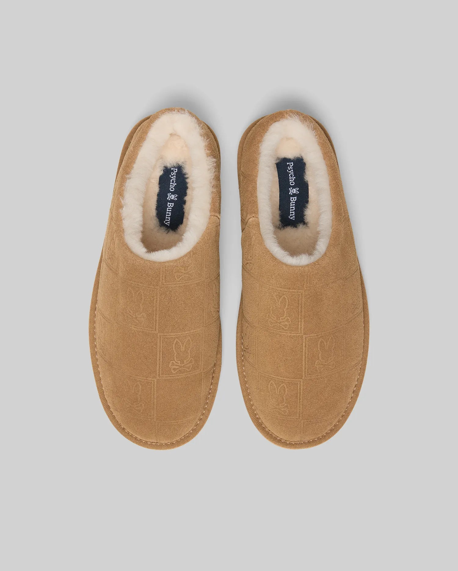 MENS GIO SUEDE SHEARLING SLIPPERS - MO1600001