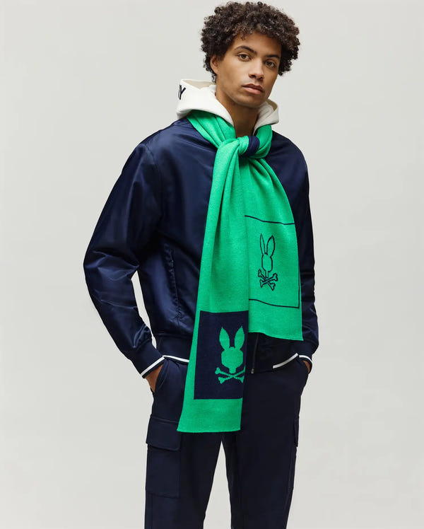 MENS DARIAN SQUARE LOGO SCARF - MO2500015