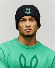 MENS GABIN PATCH BEANIE - MO2500019
