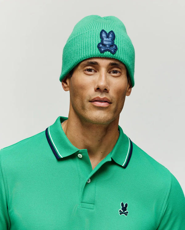 MENS RIVEN PUFFER PATCH BEANIE - MO2500020