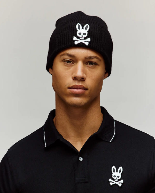 MENS CHENILLE PATCH BEANIE - MO2500024