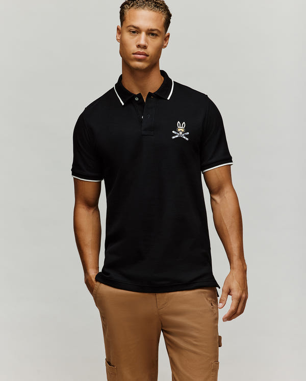 MENS INDIGO BUNNY PIQUE POLO - MT0100074