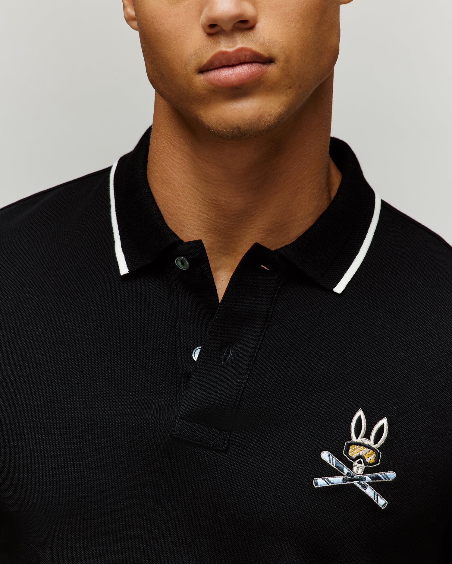 MENS INDIGO BUNNY PIQUE POLO - MT0100074