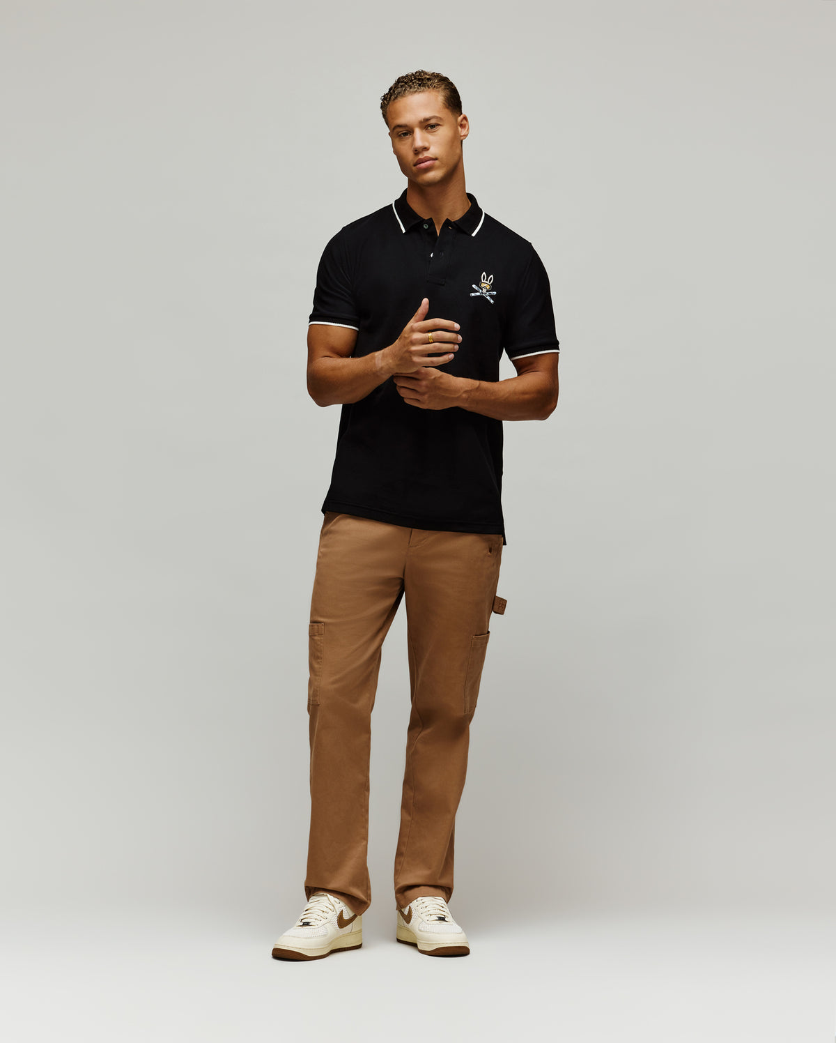 MENS INDIGO BUNNY PIQUE POLO - MT0100074