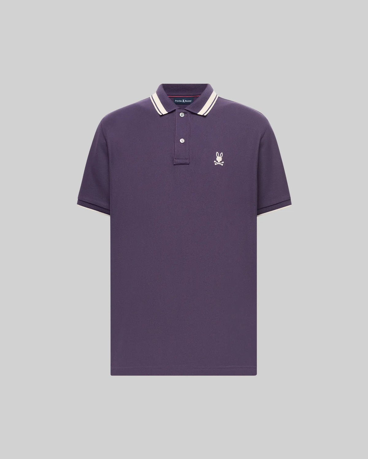 MENS INDIGO TEXTURED COLLAR PIQUE POLO - MT0100082