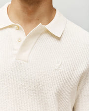 MENS ROMAN LONG SLEEVE KNIT POLO - MT0100153