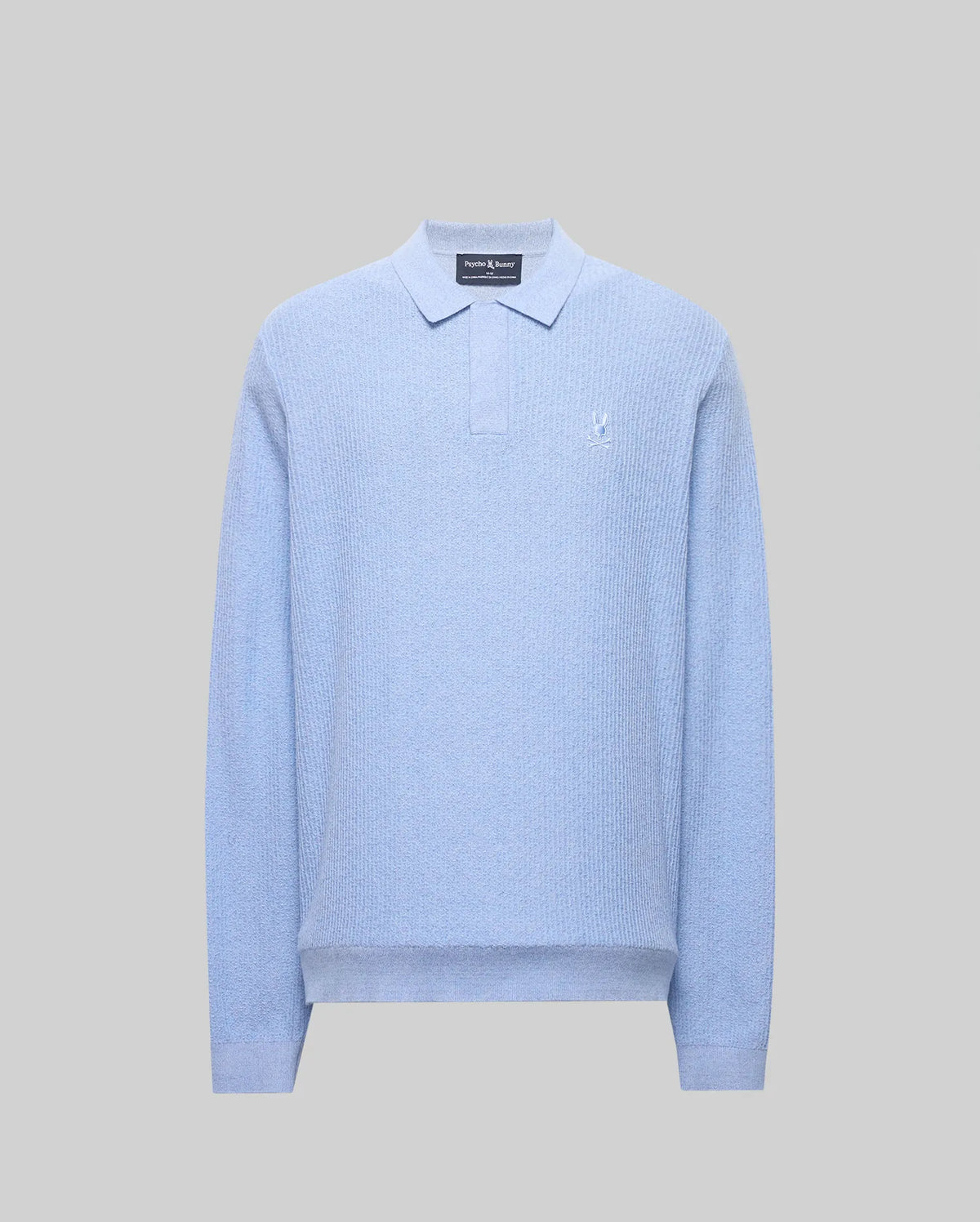 MENS ROMAN LONG SLEEVE KNIT POLO - MT0100153