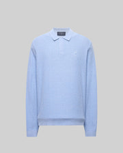 MENS ROMAN LONG SLEEVE KNIT POLO - MT0100153