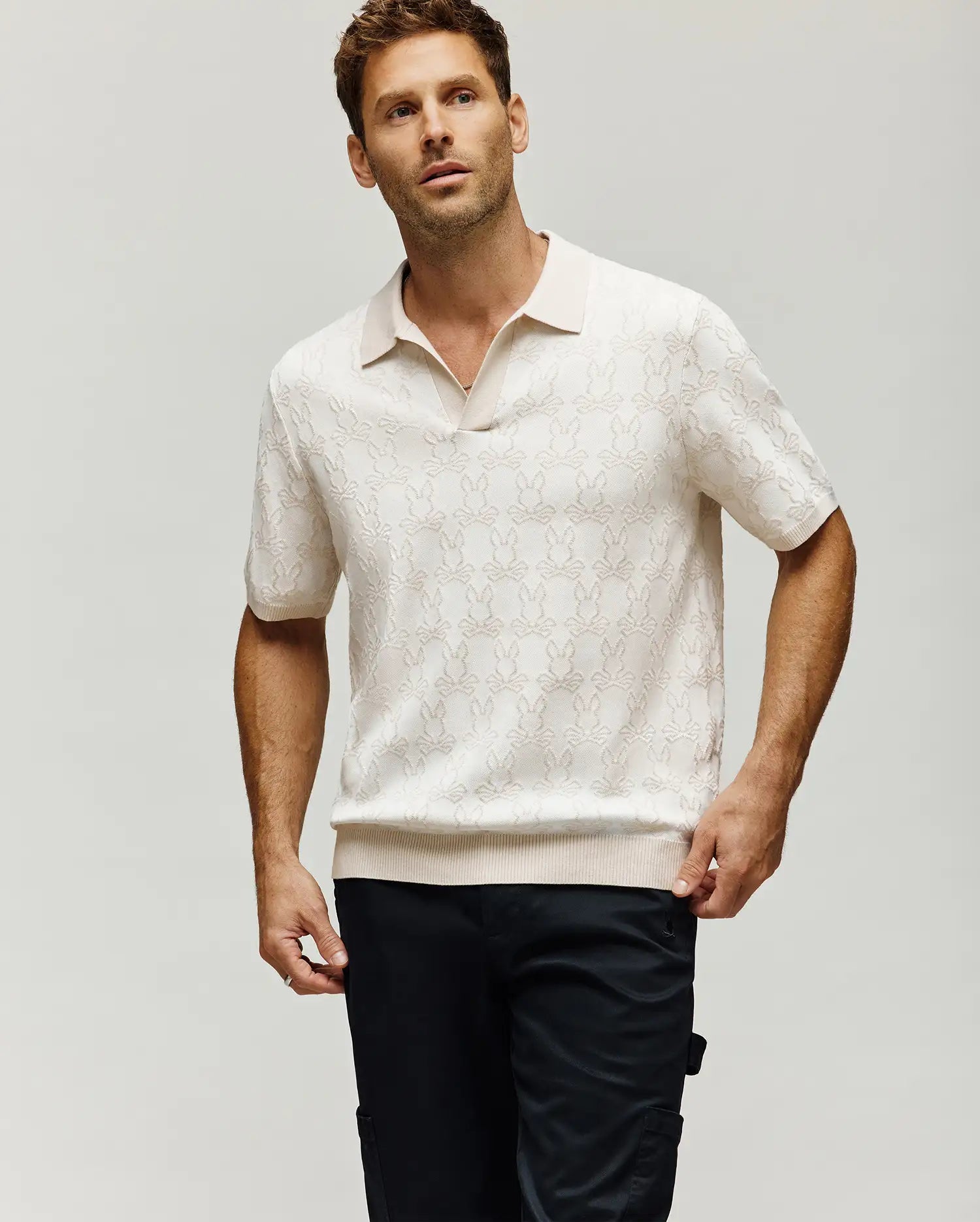 MENS ELDEN JOHNNY COLLAR POLO - MT0100157