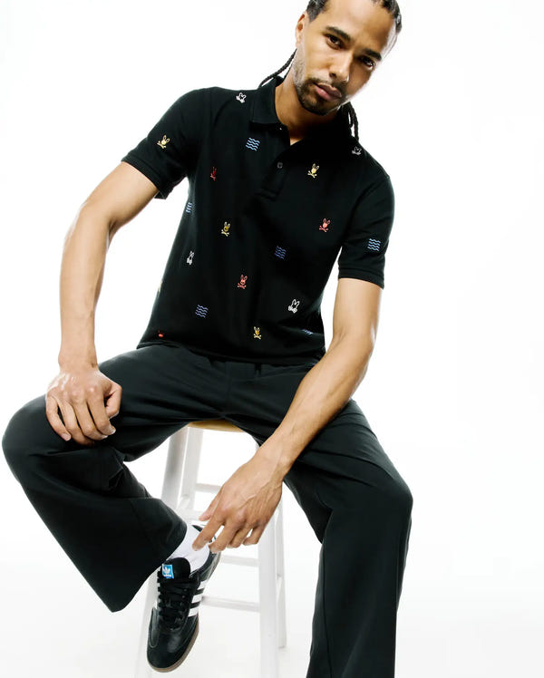 MENS COLIN ALL-OVER PIQUE POLO view 2