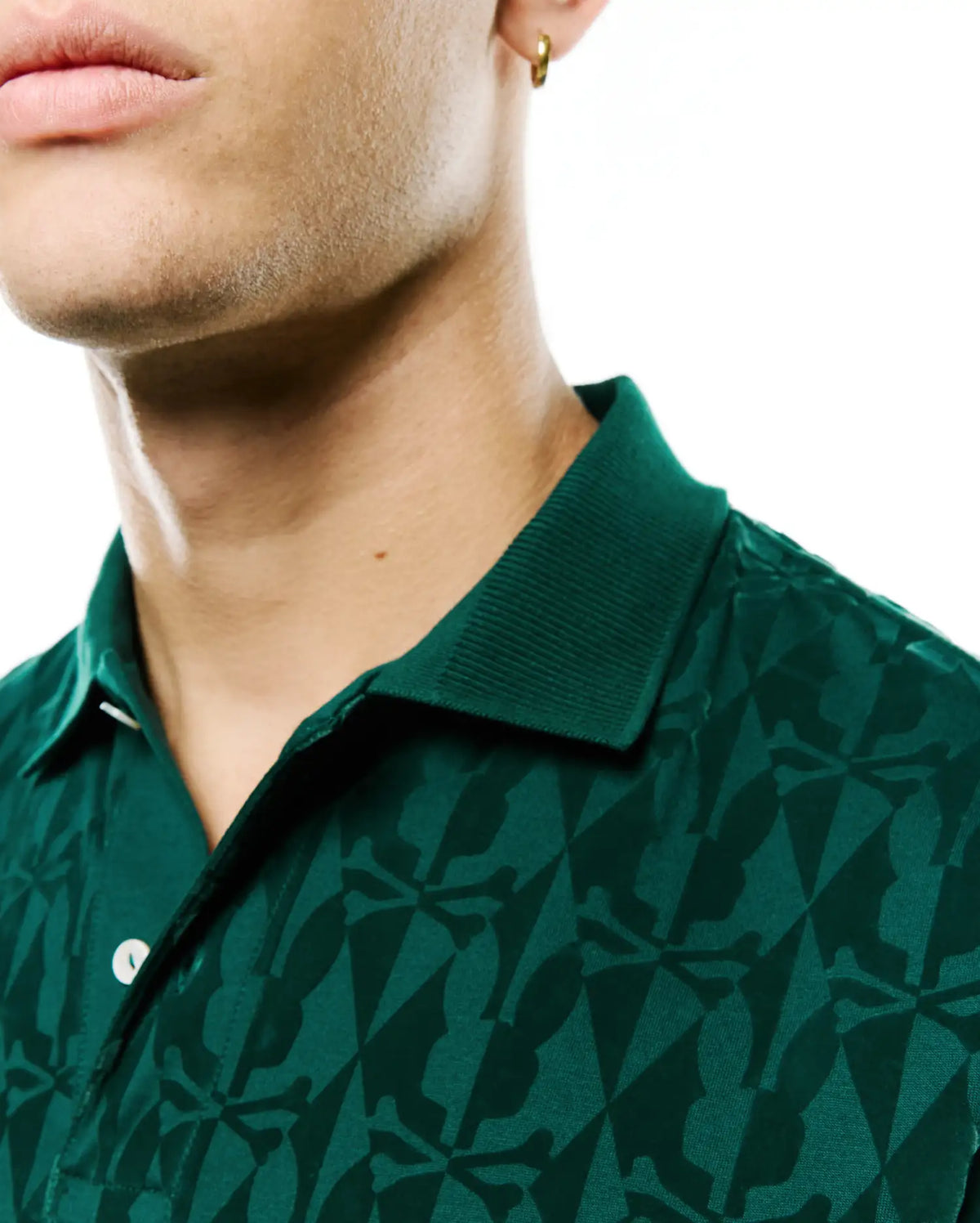 MEN'S ANGUS FLOCKED POLO view 3