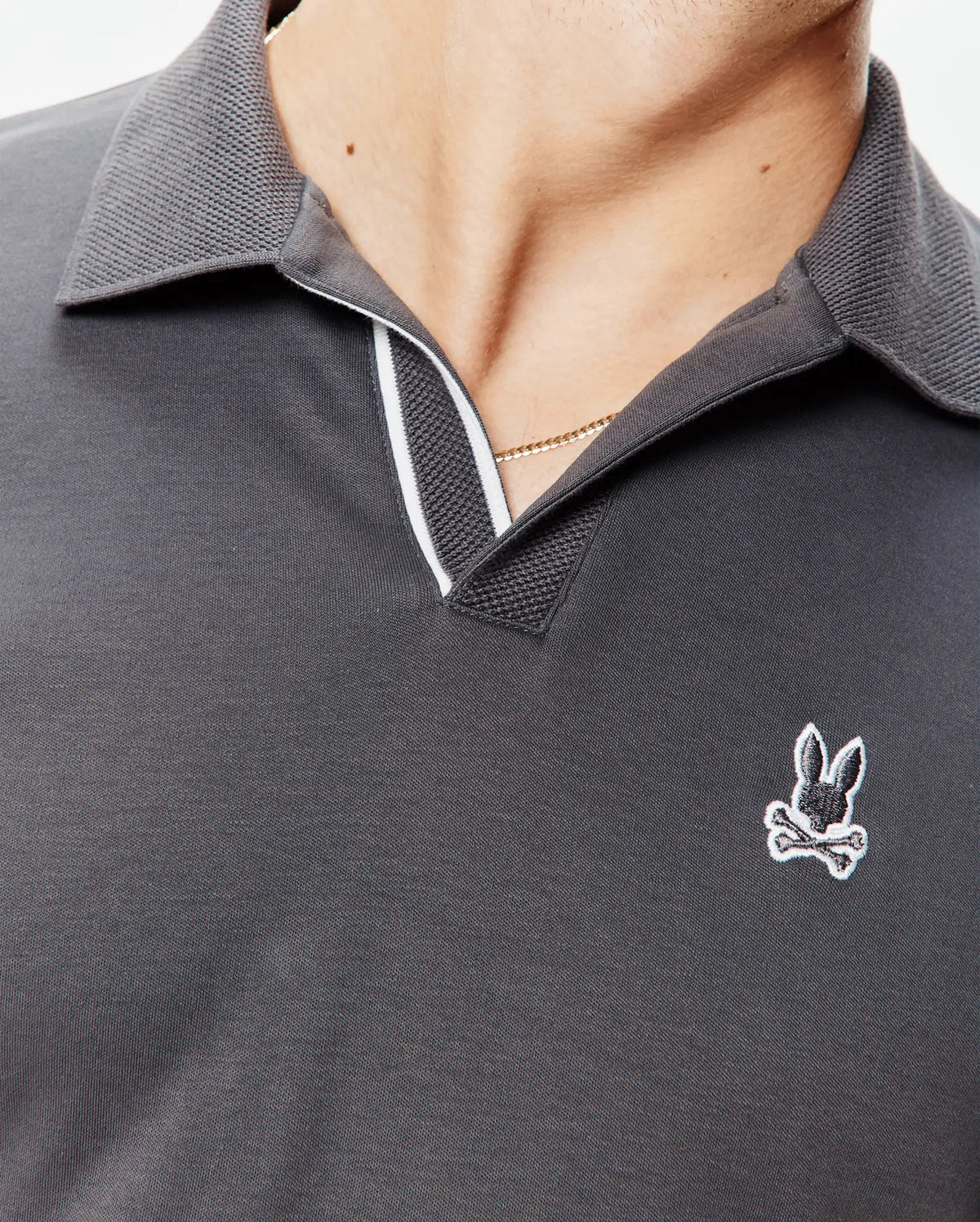 Psycho Bunny ポロシャツ Lサイズ グレー Men's Nasser Polo in Gray | Psycho Bunny