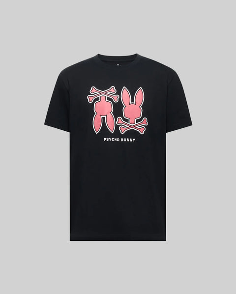 Malbon ピンクウサギロゴ Tシャツ ブラックM MT0200053-BLK_F1_4e10f0b8-e5e4
