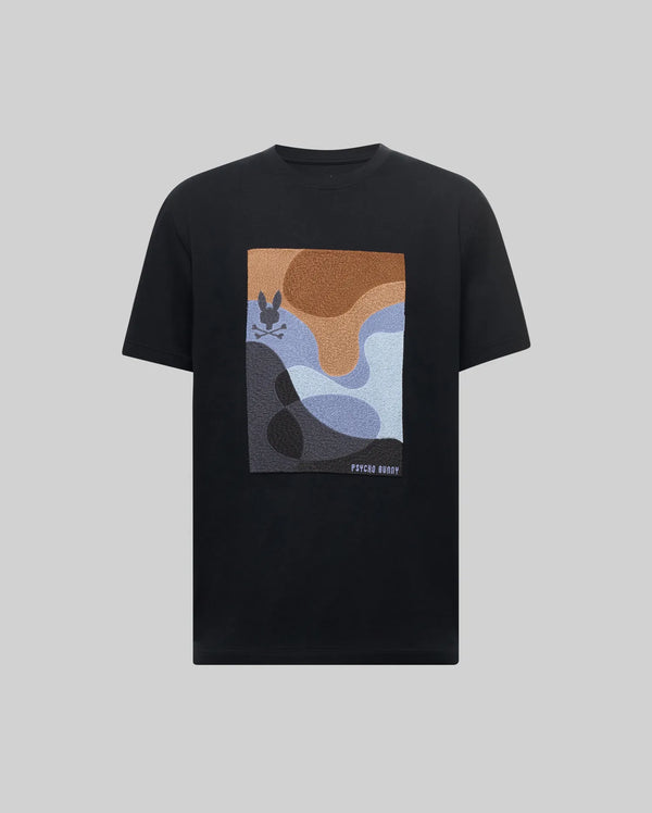 Men's Dante Graphic Tee in Black Psycho Bunny - Main Image